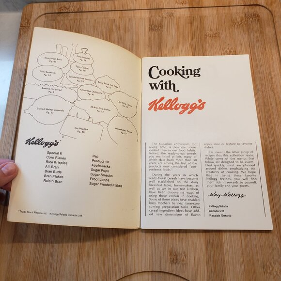 Vintage Cooking with Kelloggs Cookbook Recipe Book - Picture 2 of 6